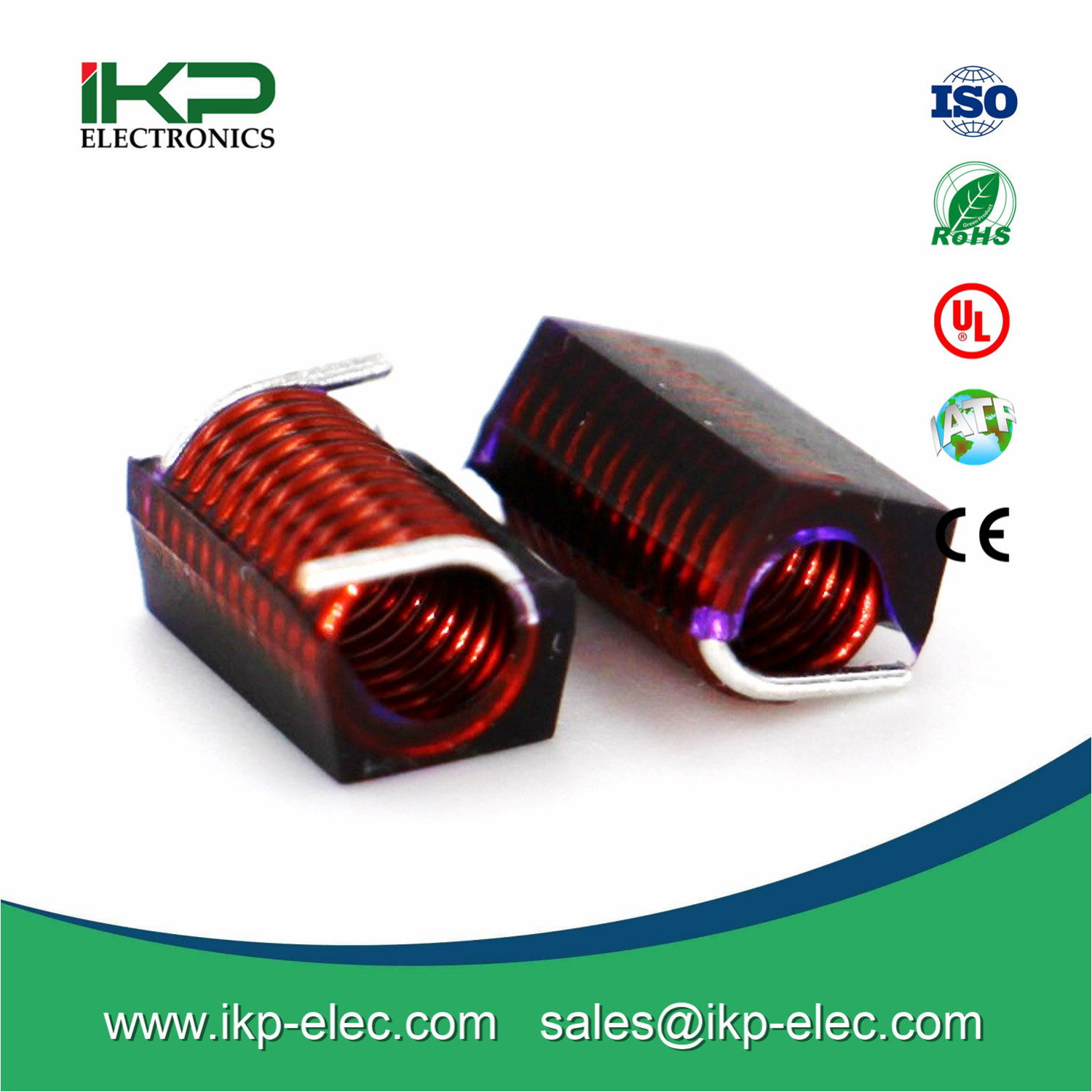 Horizontal Series Air Core Coil Inductors with Inductance From 2.5nh to