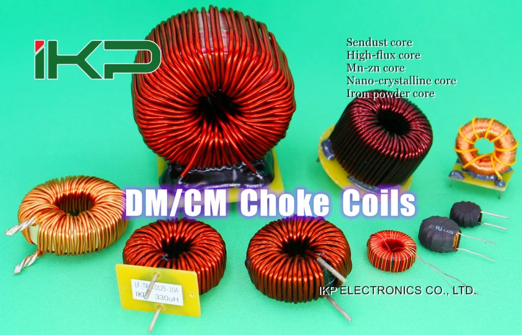 Ikp Designed Various Specifications V/H/SMD Type Ferrite Core Common Mode Choke Coils
