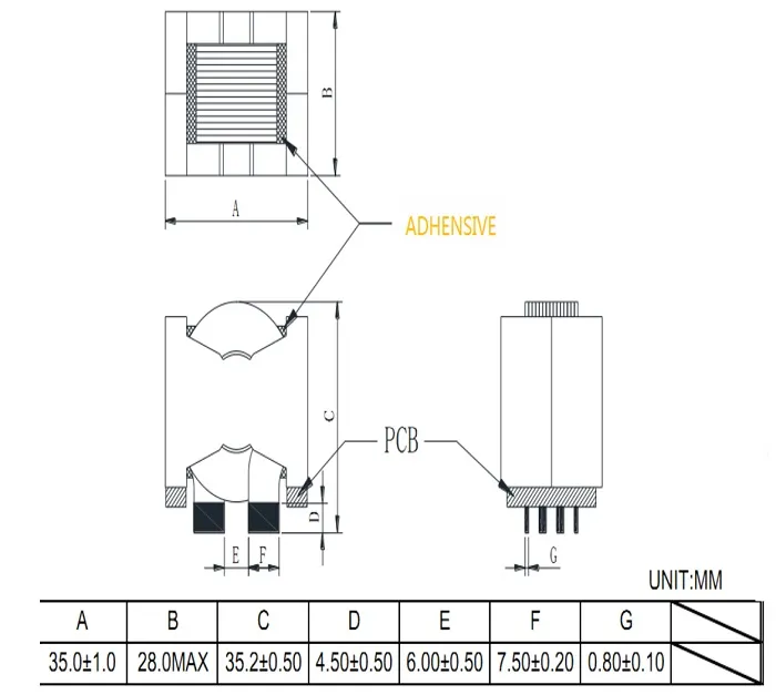 High Current Flat Wire Ferrite Core SMD Type Power Inductors of Ikp Electronics