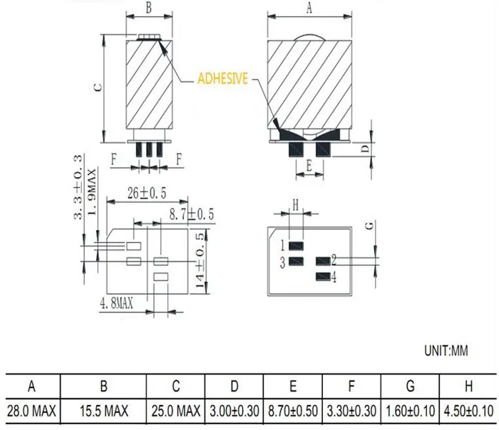 High Current Flat Wire Ferrite Core SMD Type Power Inductors of Ikp Electronics