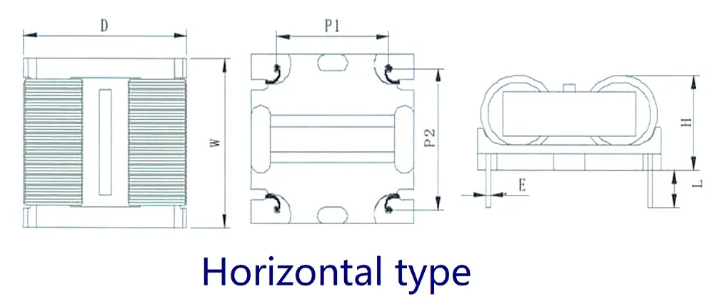 Frame Core Flat Wire Winding Common Mode Choke Coil Filter Inductors