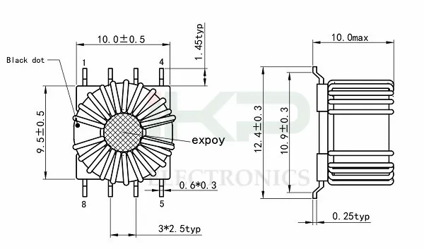 Customized Design 15mh Nanocrystalline Core EMC Common Mode Filter Inductor
