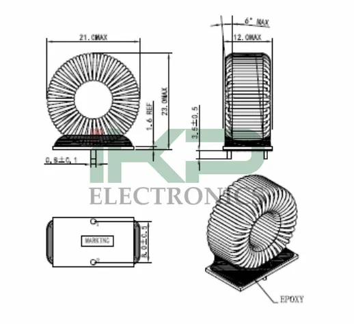 High Current Common Mode Inductor for It Equipment
