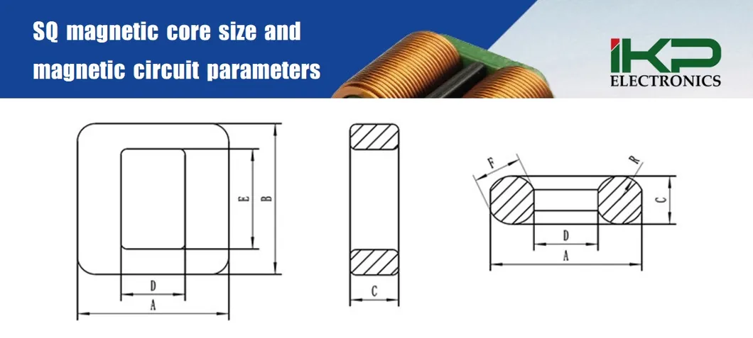 Sq3325 Series Vertical/Horizontal Ikp Square Core Common Mode Choke Coil