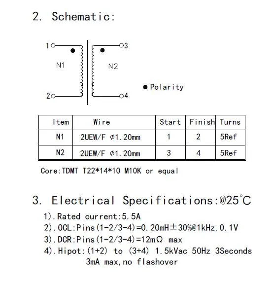 0.2mh Factory Price Common Mode Choke Inductor with Ce/UL/RoHS Certification