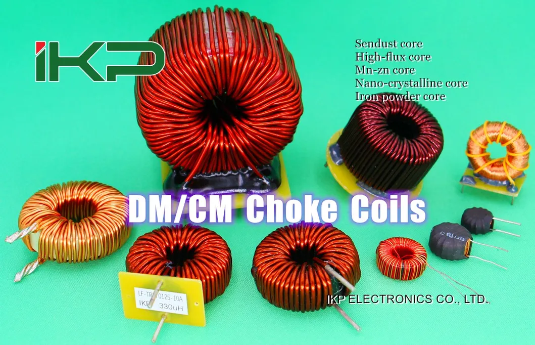 Vertical Common Mode Choke Coil with Toroidal Mn-Zn Ferrite Core in Solar and Wind