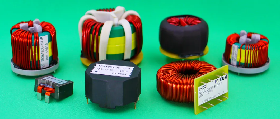 Vertical Common Mode Choke Coil with Toroidal Mn-Zn Ferrite Core in Solar and Wind