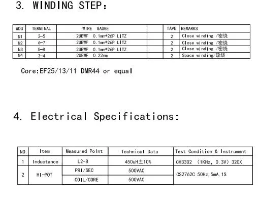 Electrical Switching Power Transformer High Frequency