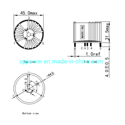 Various Specifications V/H/SMD DC/DC DC/AC Inverter Type Ferrite Air Core Common Mode Copper Wire Induction Indoctor Power Choke EMC Toroidal Mode Coils