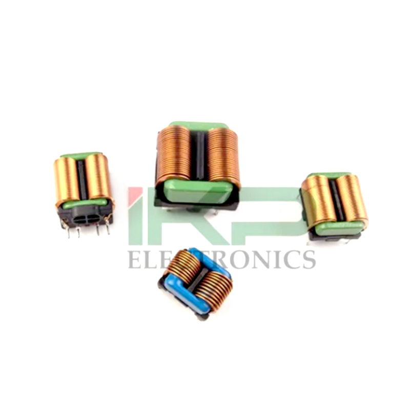 Square Ferrite Core Common Mode Choke Coil Filter Inductors with Flat Copper Wire